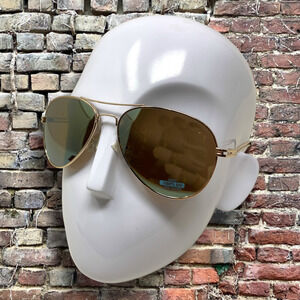 Vintage NEW Y2K Dyce Aviators Bronze Mirrored Sunglasses Top Gun Maverick